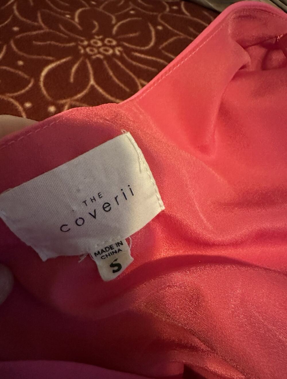 The Coverii Pink Solid Halter Sleeveless Backless Tie-Back Tank Top Size S